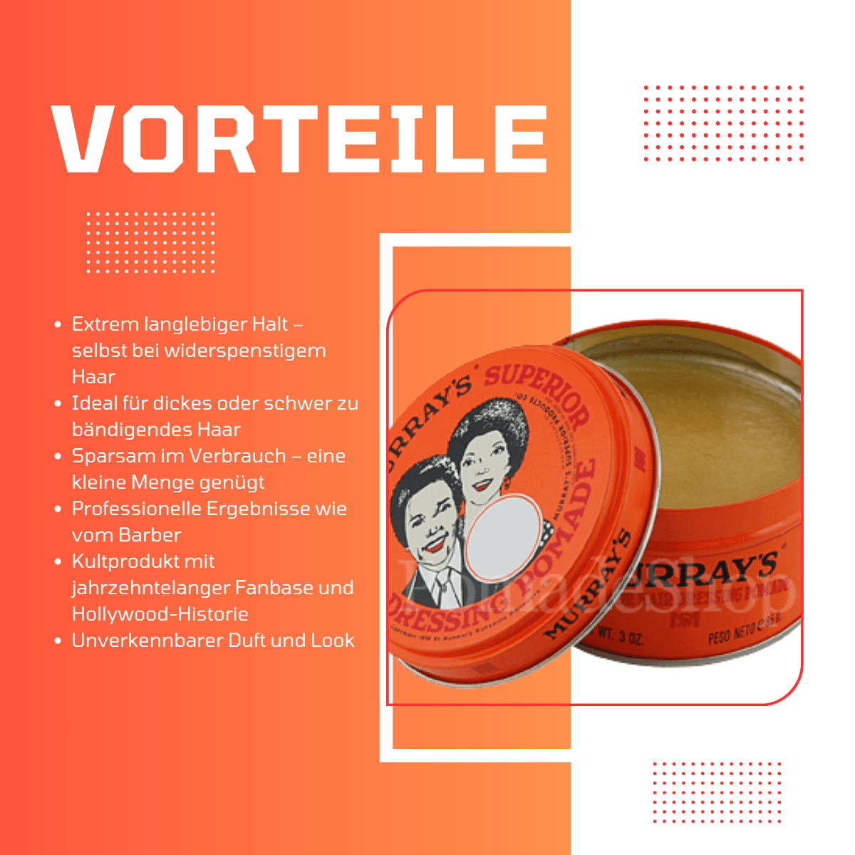 Murray’s Superior Hair Dressing Pomade - Meerapa Deutschland