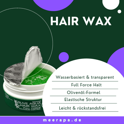 RedOne Aqua Hair Gel Wax Maximum Control - Olive - Meerapa Deutschland