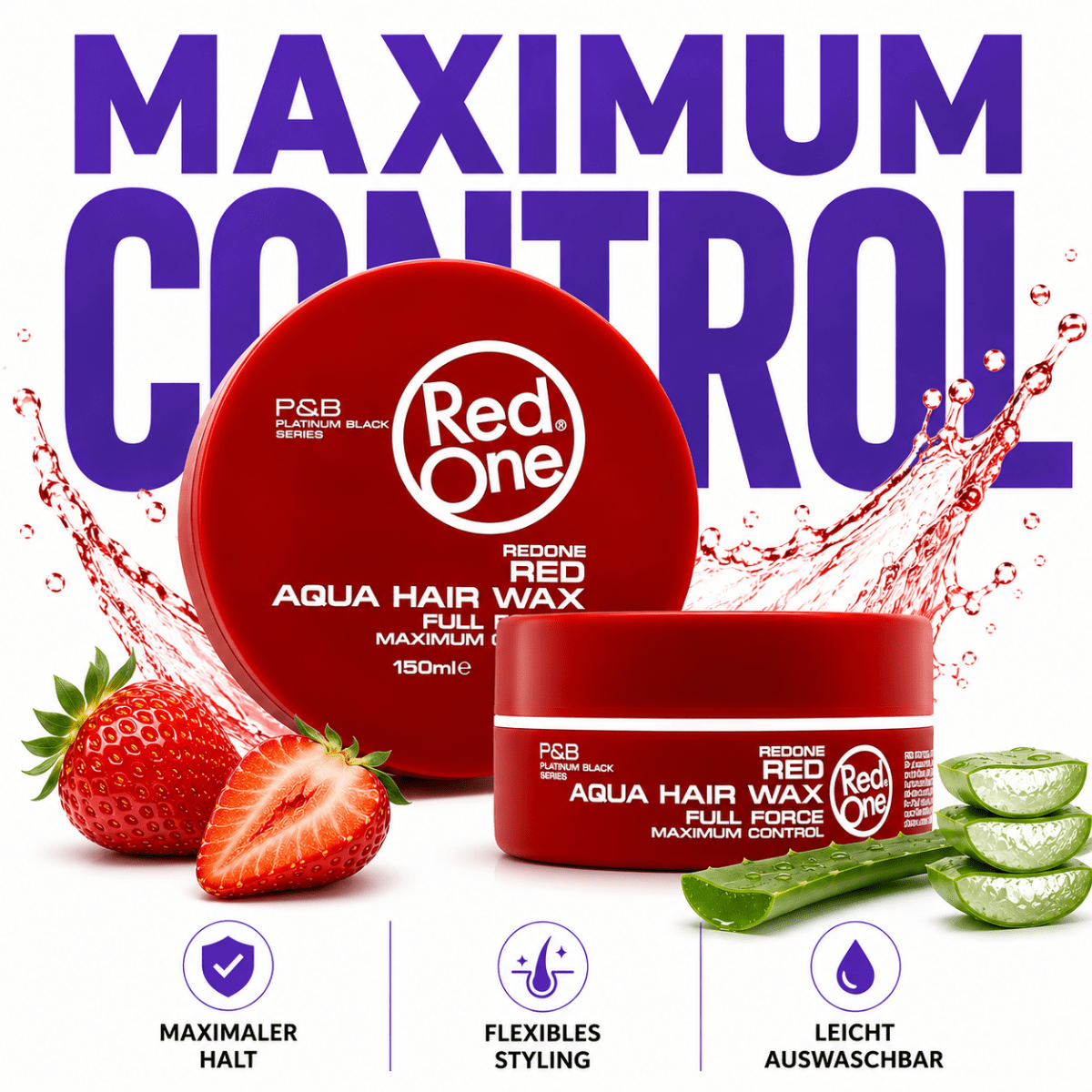 RedOne Aqua Hair Gel Wax Maximum Control - Red - Meerapa Deutschland