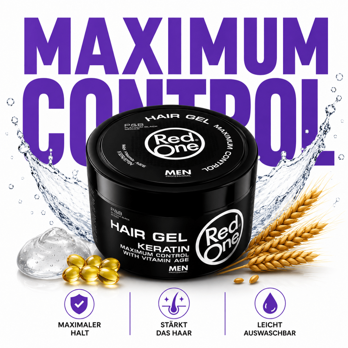 RedOne Men Professional Maximum Control Hair Gel - Keratin - Meerapa Deutschland