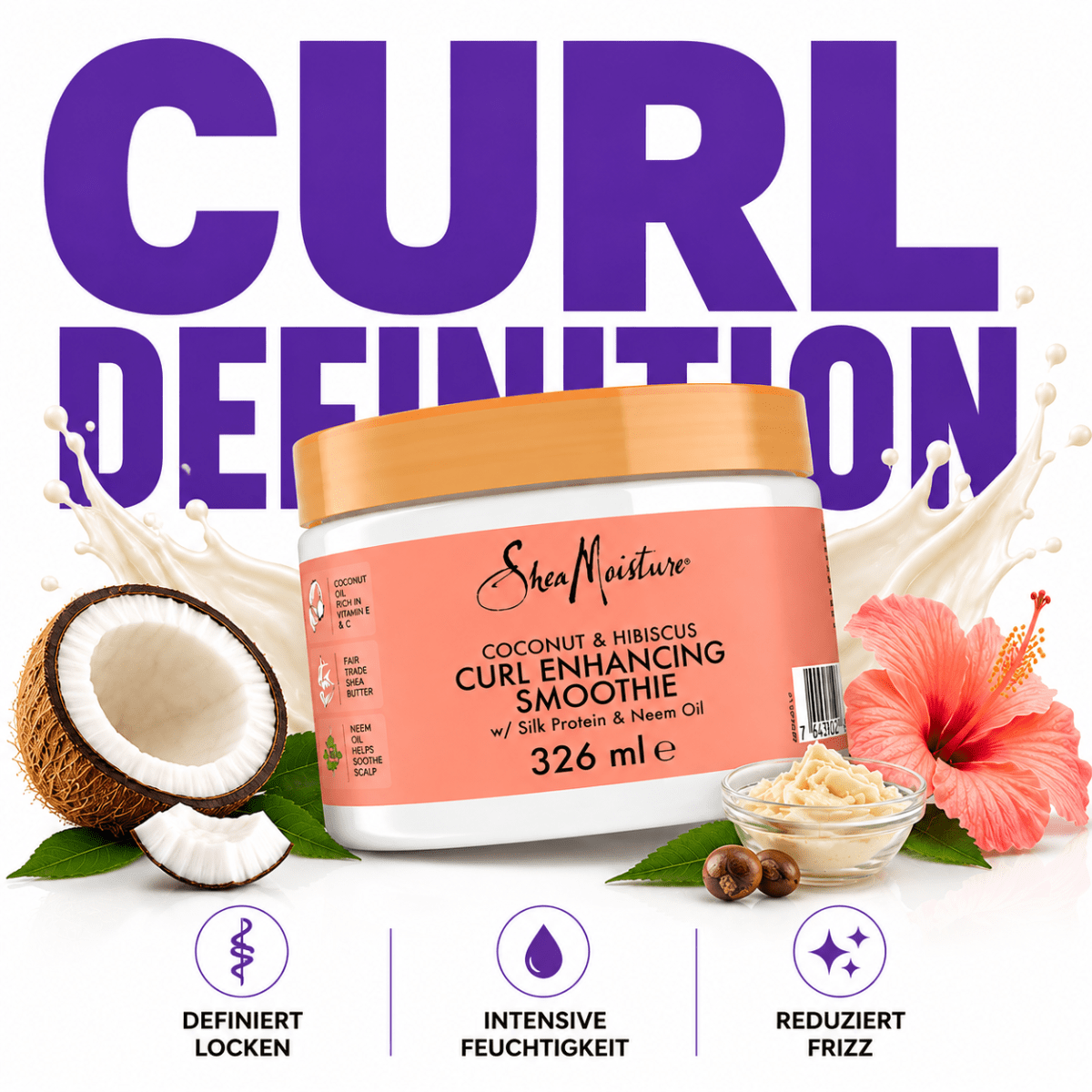 SheaMoisture Coconut & Hibiscus Curl Enhancing Smoothie - Meerapa Deutschland
