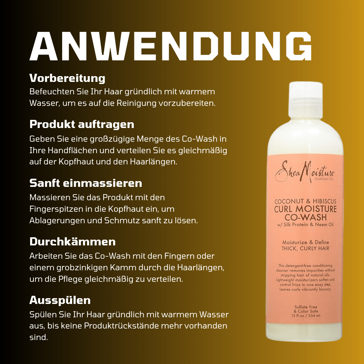 SheaMoisture Coconut & Hibiscus Curl Moisture Co - Wash - Meerapa Deutschland