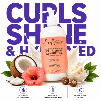 SheaMoisture Coconut & Hibiscus Curl & Shine Conditioner - Meerapa Deutschland