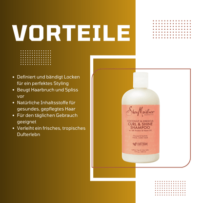 SheaMoisture Coconut & Hibiscus Curl & Shine Shampoo - Meerapa Deutschland