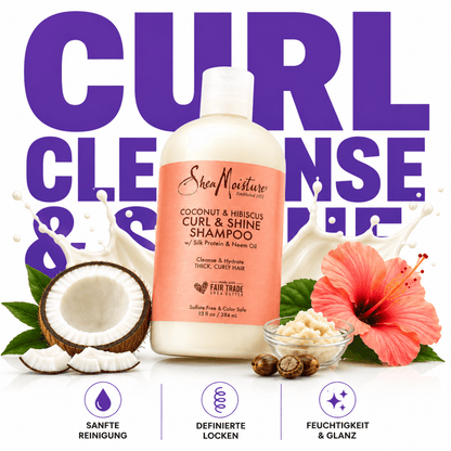SheaMoisture Coconut & Hibiscus Curl & Shine Shampoo - Meerapa Deutschland