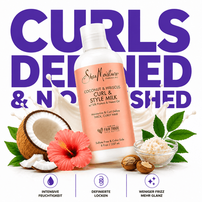 SheaMoisture Coconut & Hibiscus Curl & Style Milk - Meerapa Deutschland