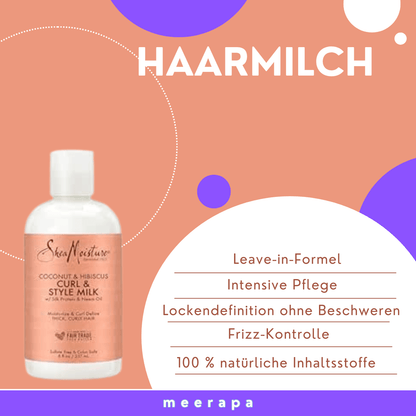 SheaMoisture Coconut & Hibiscus Curl & Style Milk - Meerapa Deutschland