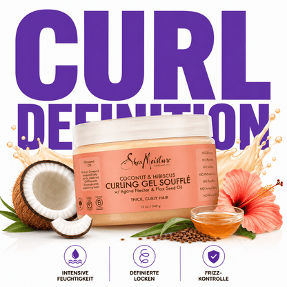 SheaMoisture Coconut & Hibiscus Curling Gel Soufflé - Meerapa Deutschland