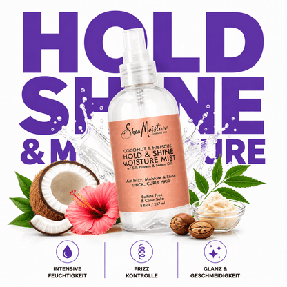 SheaMoisture Coconut & Hibiscus Hold & Shine Moisture Mist - Meerapa Deutschland