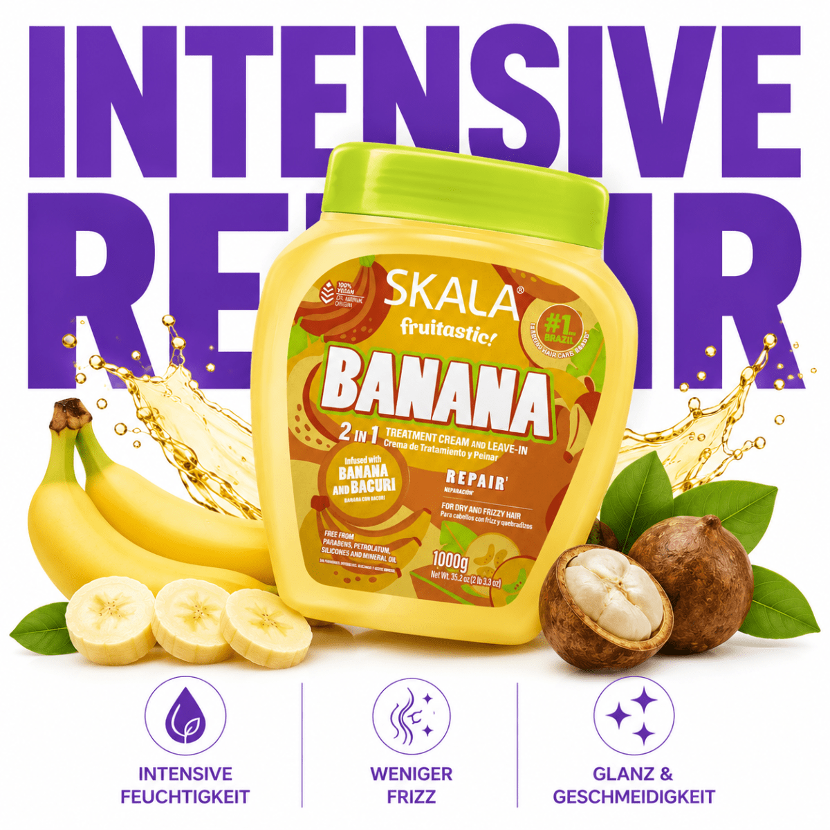 SKALA Brasil Banana & Bacuri 2 in 1 Hair Co-Wash - Meerapa Deutschland