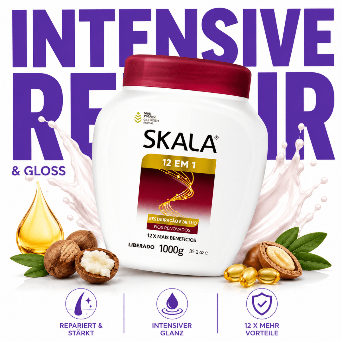 SKALA Brasil Restauração E Brilho 12 em 1 Hair Co-Wash - Meerapa Deutschland