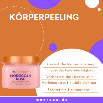 Tree Hut Moroccan Rose Shea Sugar Scrub - Meerapa Deutschland