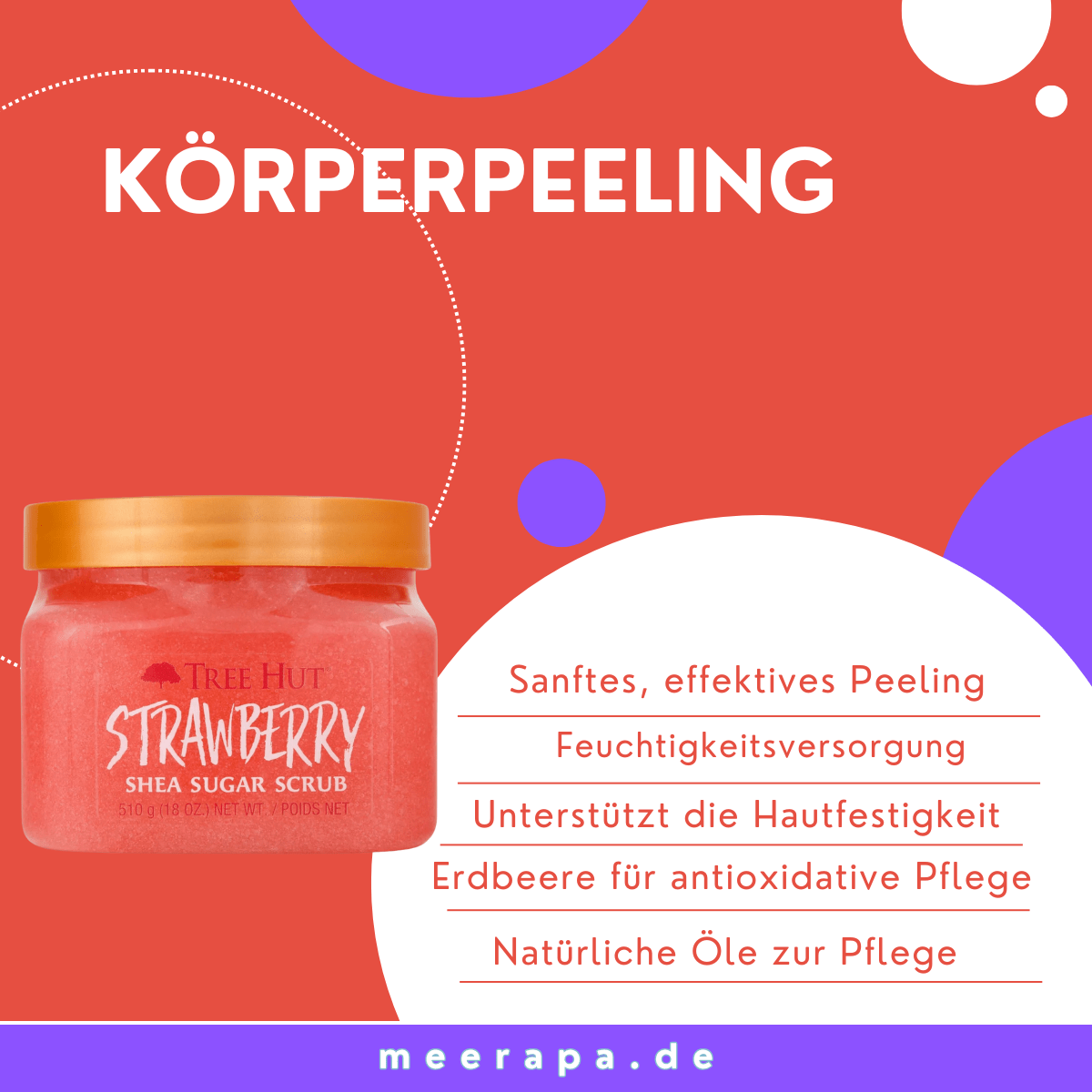 Tree Hut Strawberry Shea Sugar Scrub - Meerapa Deutschland