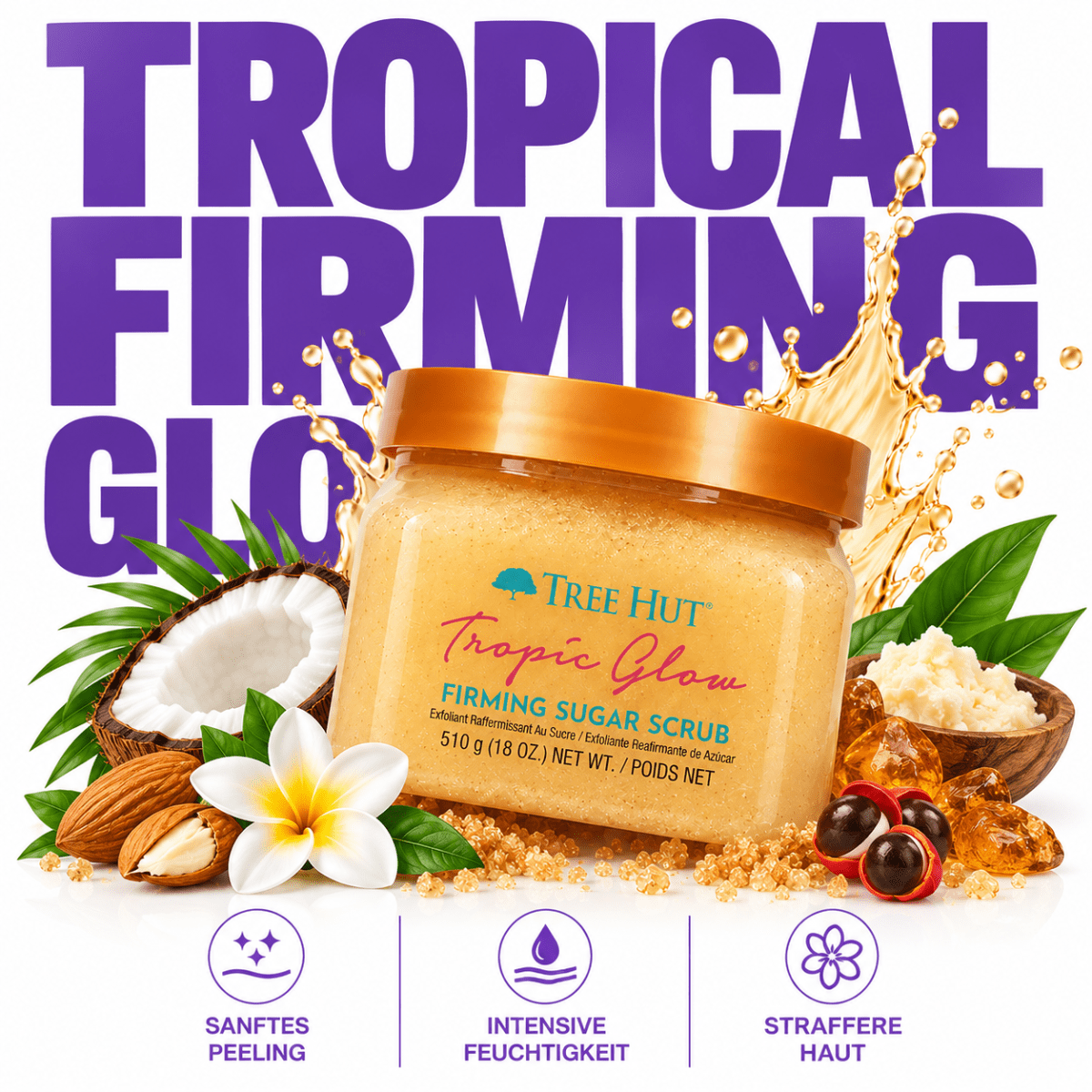 Tree Hut Tropic Glow Firming Shea Sugar Scrub - Meerapa Deutschland