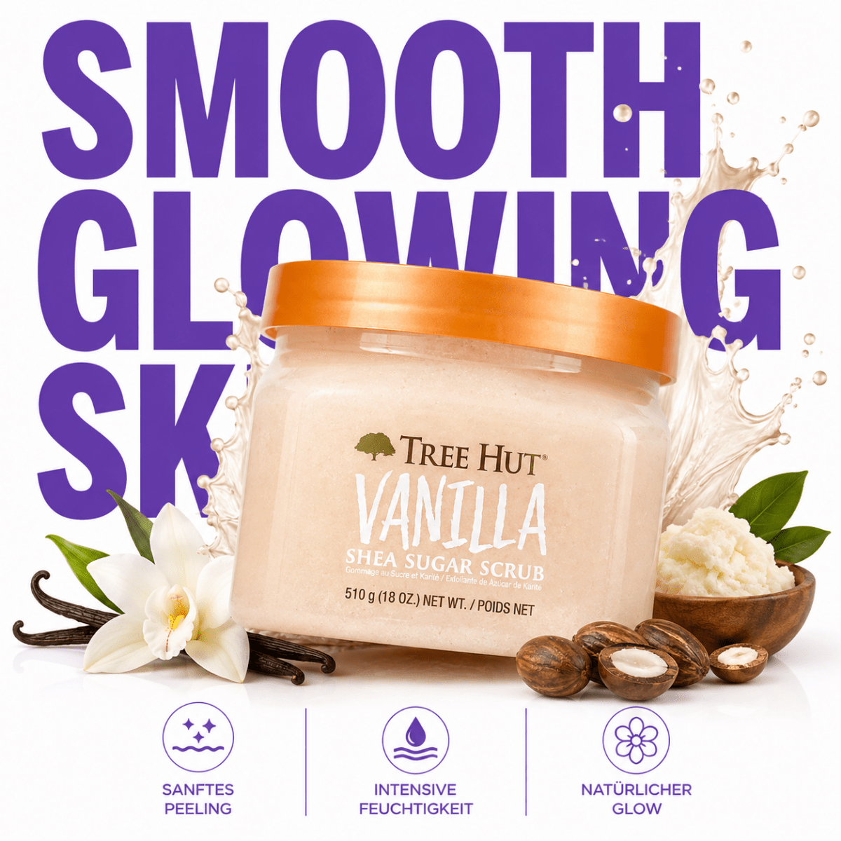 Tree Hut Vanilla Shea Sugar Scrub - Meerapa Deutschland
