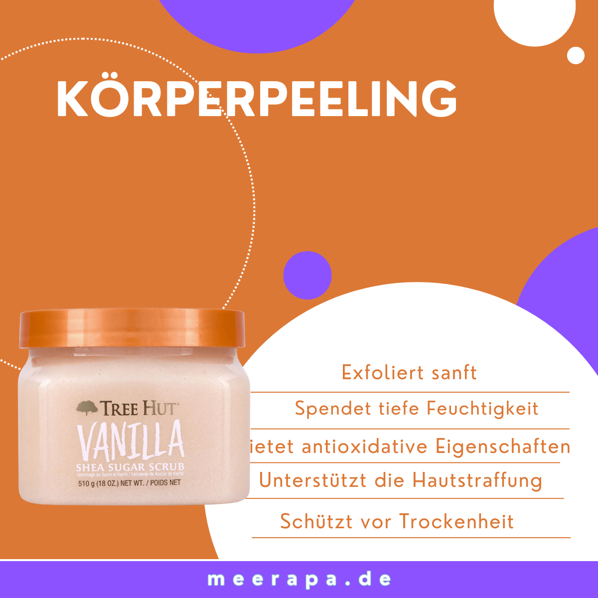 Tree Hut Vanilla Shea Sugar Scrub - Meerapa Deutschland