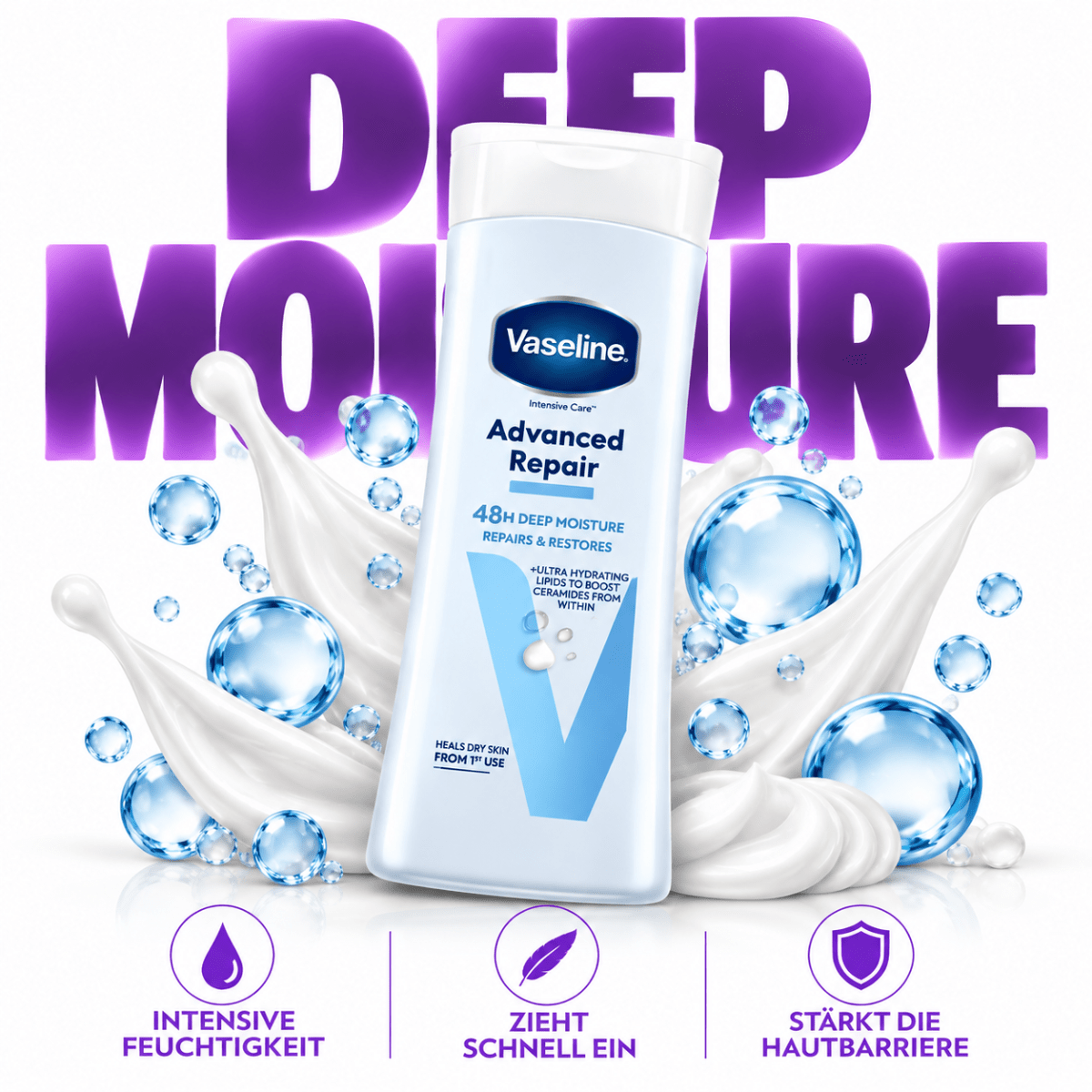 Vaseline® Intensive Care Advanced Repair Unscented Lotion - 400 ml - Meerapa Deutschland