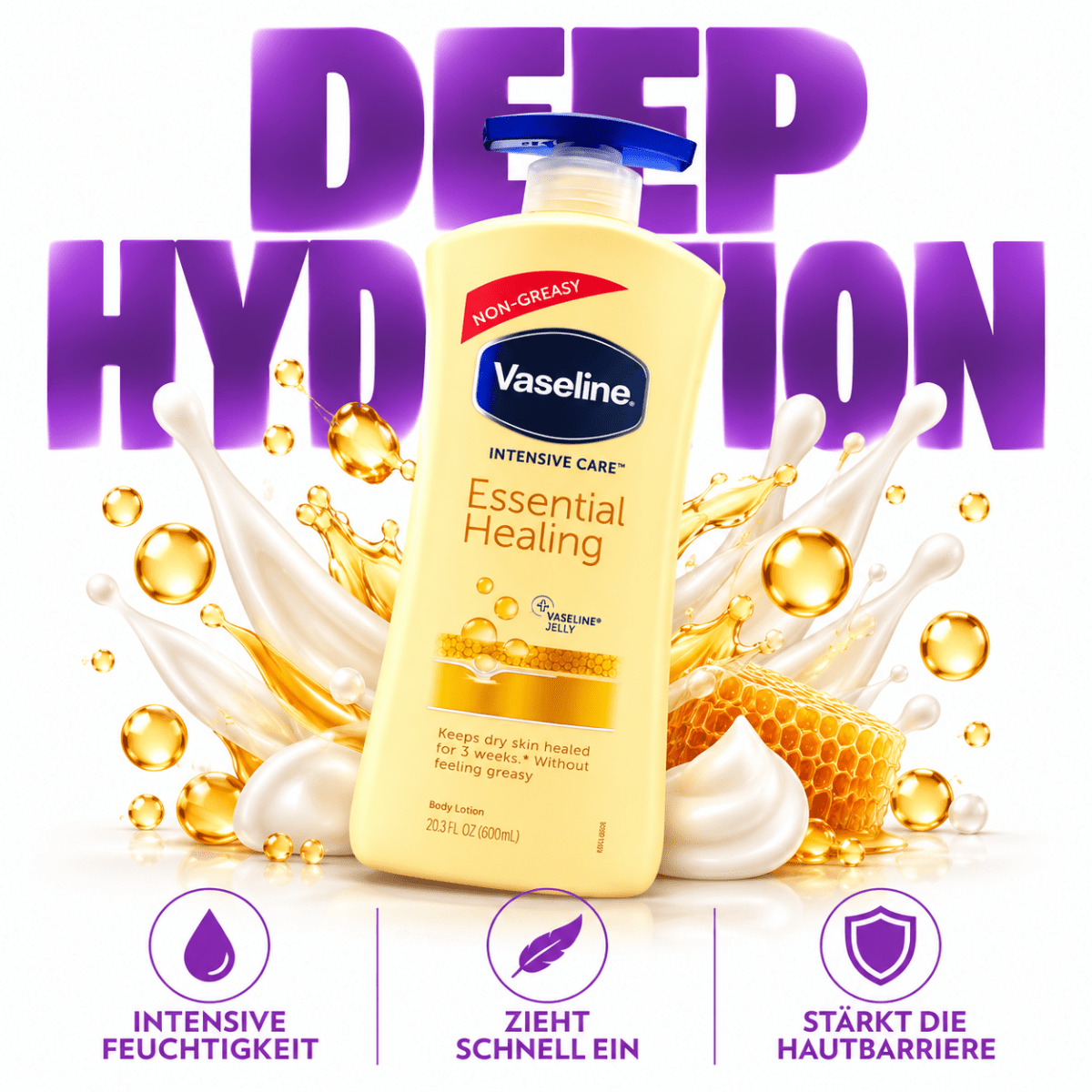 Vaseline® Intensive Care Essential Healing Lotion - 600 ml - Meerapa Deutschland