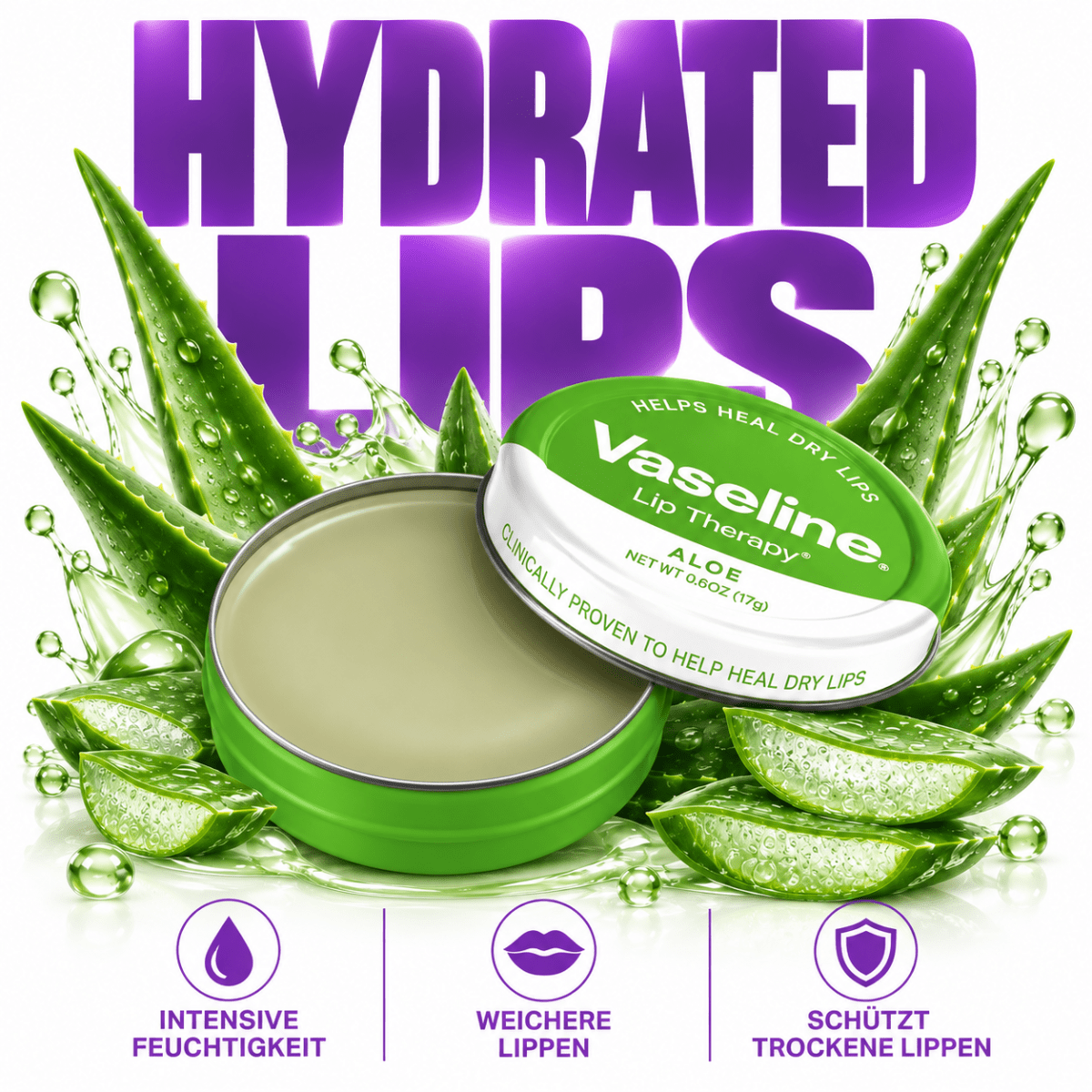 Vaseline® Lip Therapy Aloe Tin - Meerapa Deutschland